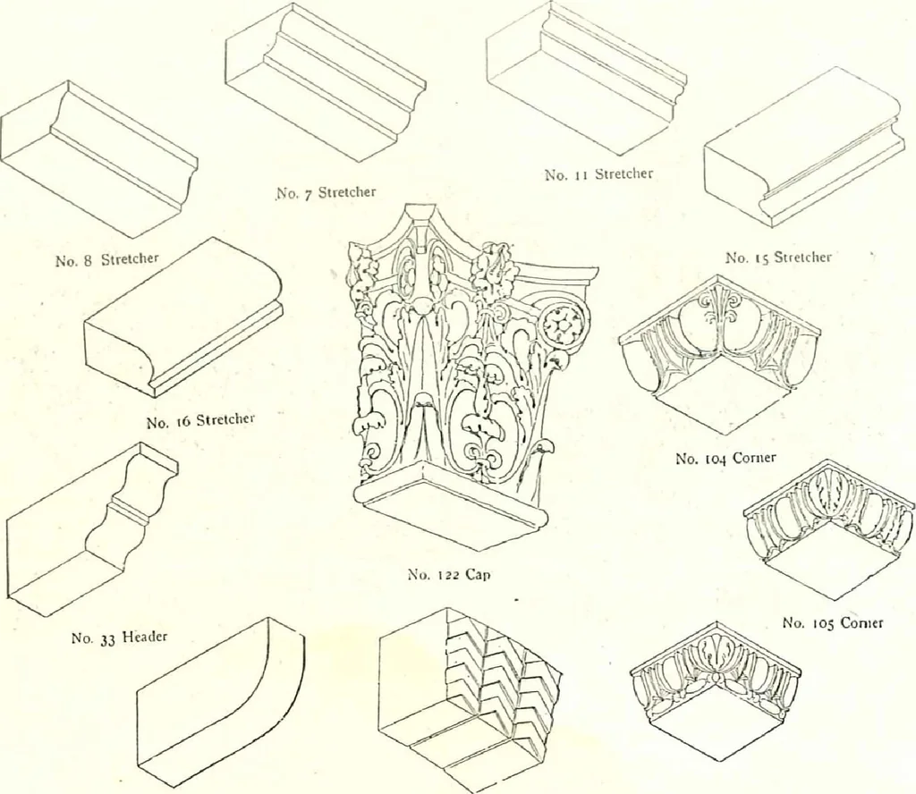 An illustration from Sketch book of the Philadelphia & Boston face brick co., 1904, leaf 51