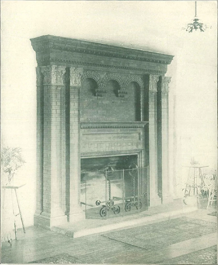 An illustration from Sketch book of the Philadelphia & Boston face brick co., 1904, leaf 52