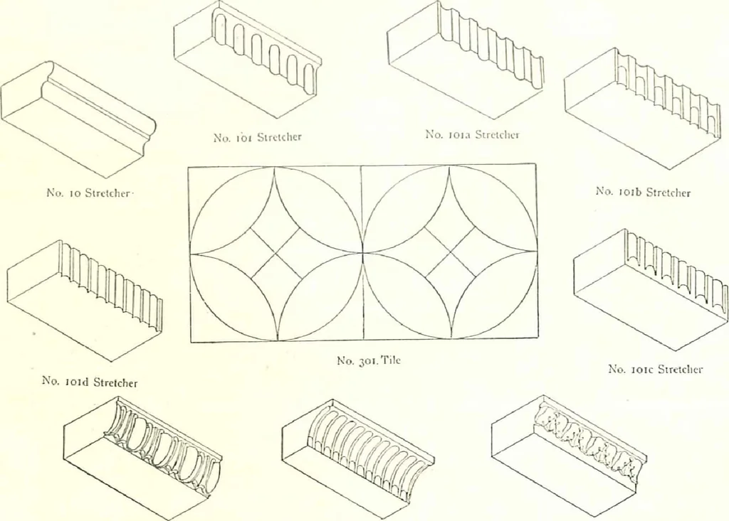 An illustration from Sketch book of the Philadelphia & Boston face brick co., 1904, leaf 89
