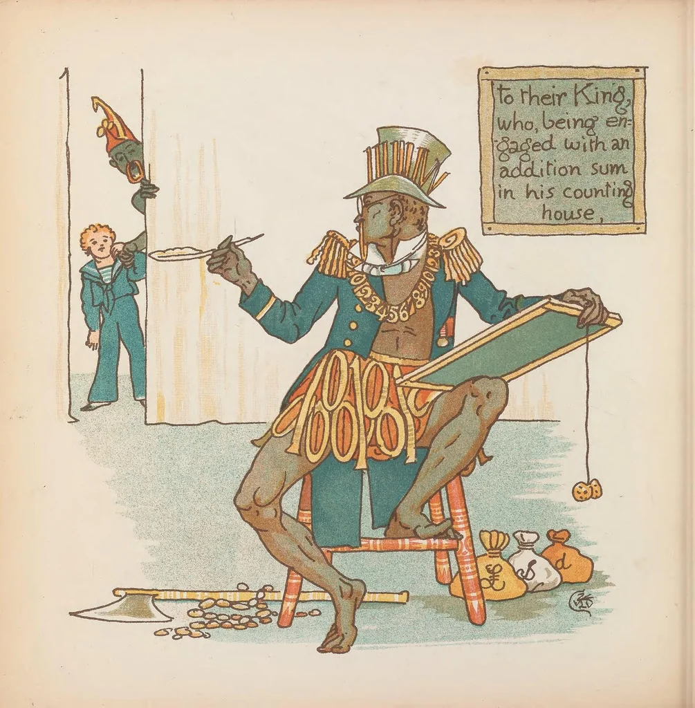 An illustration from Slateandpencil-vania : being the adventures of Dick on a desert island, 1885, leaf 20