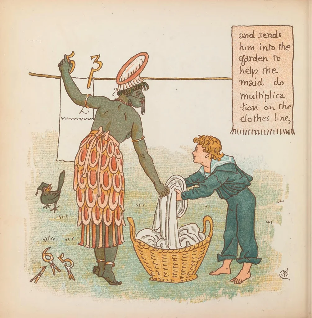 An illustration from Slateandpencil-vania : being the adventures of Dick on a desert island, 1885, leaf 22