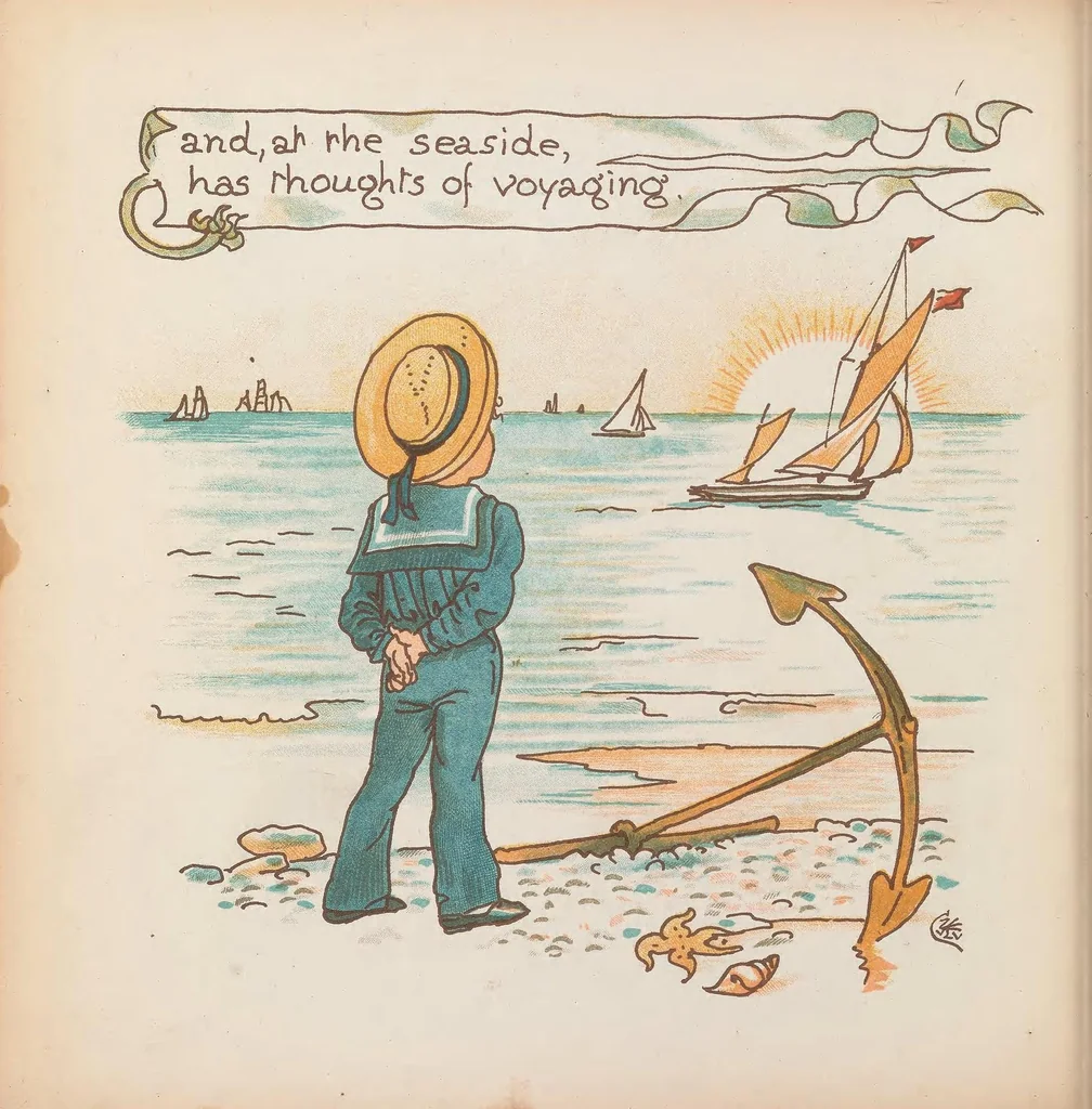 An illustration from Slateandpencil-vania : being the adventures of Dick on a desert island, 1885, leaf 6