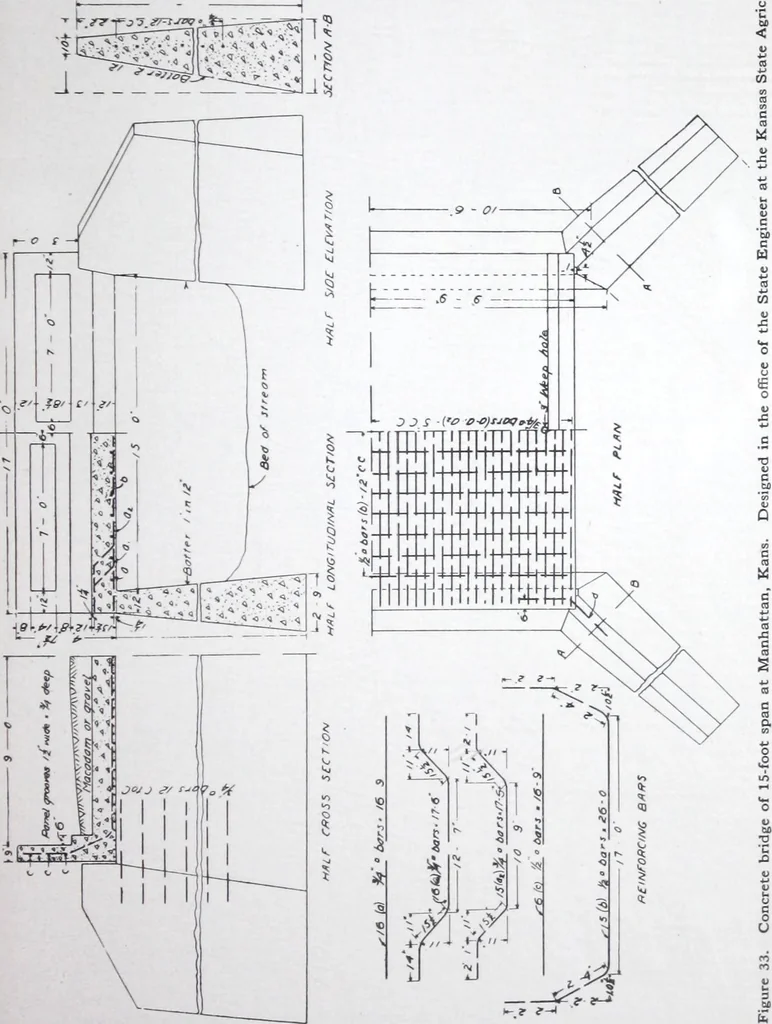 An illustration from Small concrete bridges and culverts, 1914, leaf 50