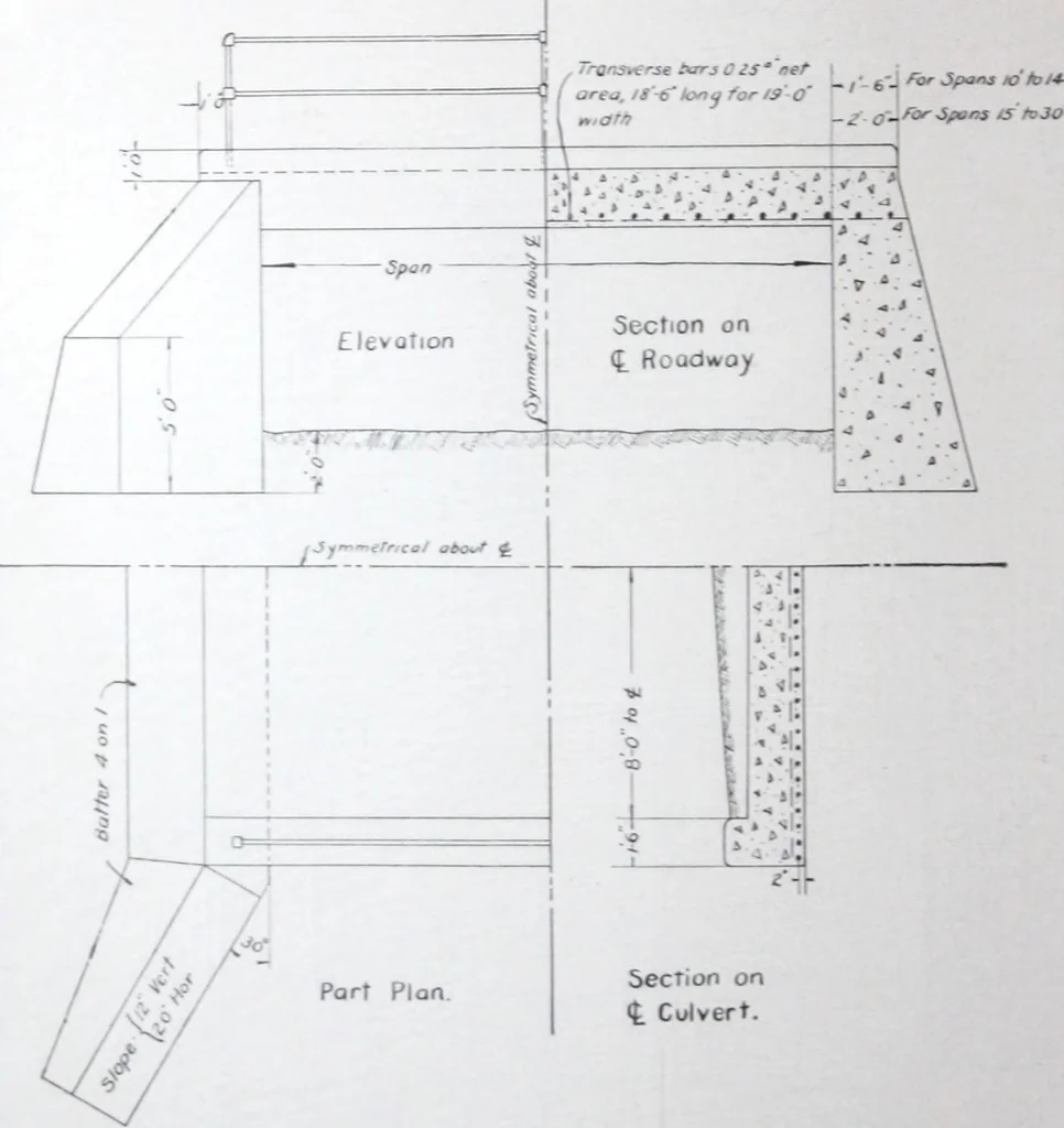 An illustration from Small concrete bridges and culverts, 1914, leaf 51