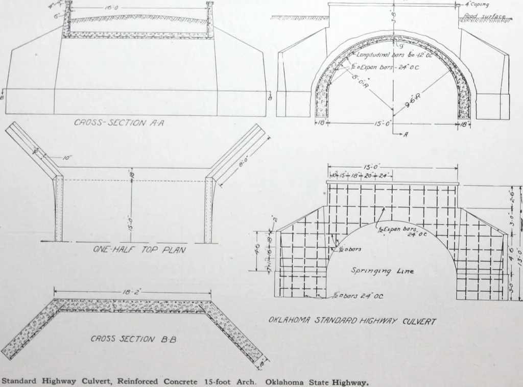 An illustration from Small concrete bridges and culverts, 1914, leaf 65
