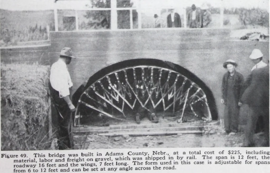 An illustration from Small concrete bridges and culverts, 1914, leaf 68