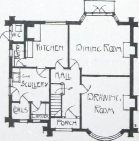 An illustration from Some small houses : illustrated with frontispiece in colour and 90 reproductions ..., 1908, leaf 11