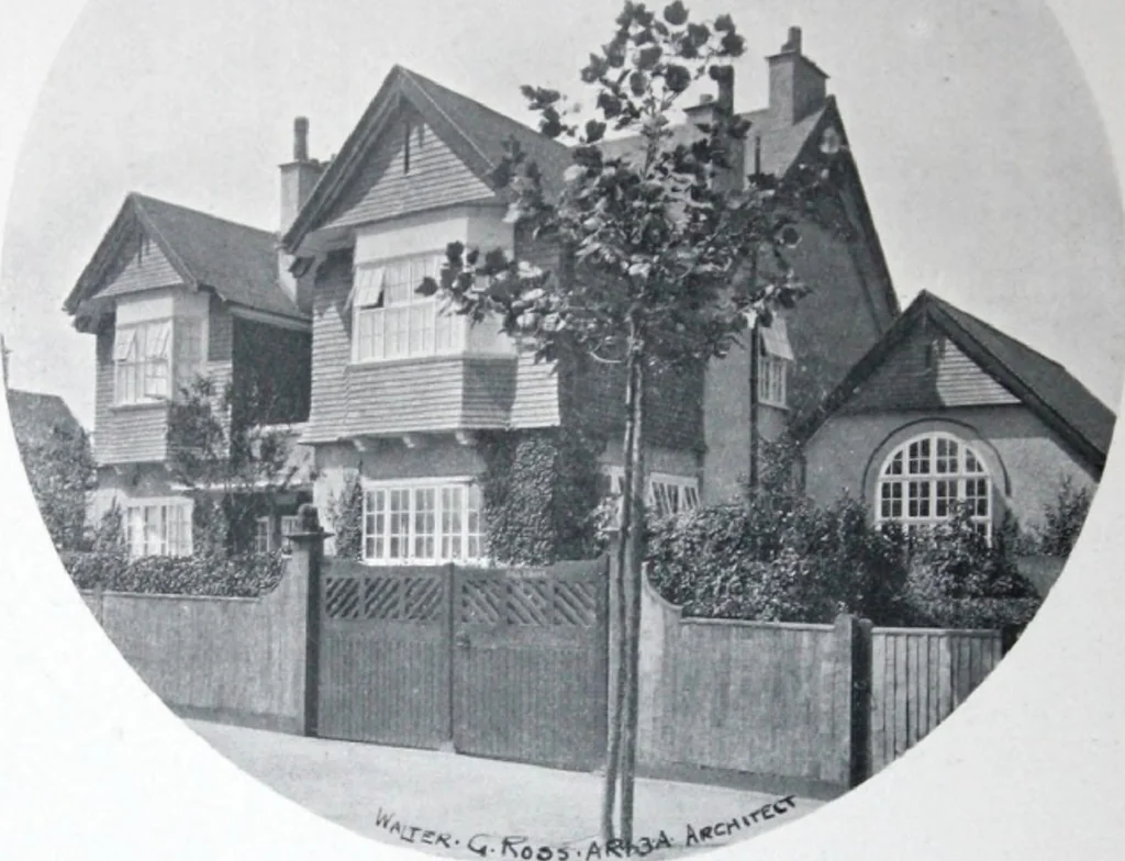 An illustration from Some small houses : illustrated with frontispiece in colour and 90 reproductions ..., 1908, leaf 39