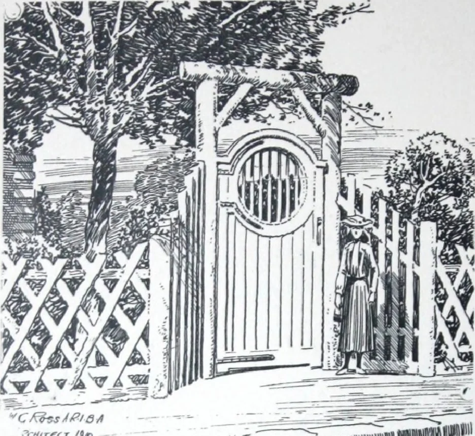 An illustration from Some small houses : illustrated with frontispiece in colour and 90 reproductions ..., 1908, leaf 41