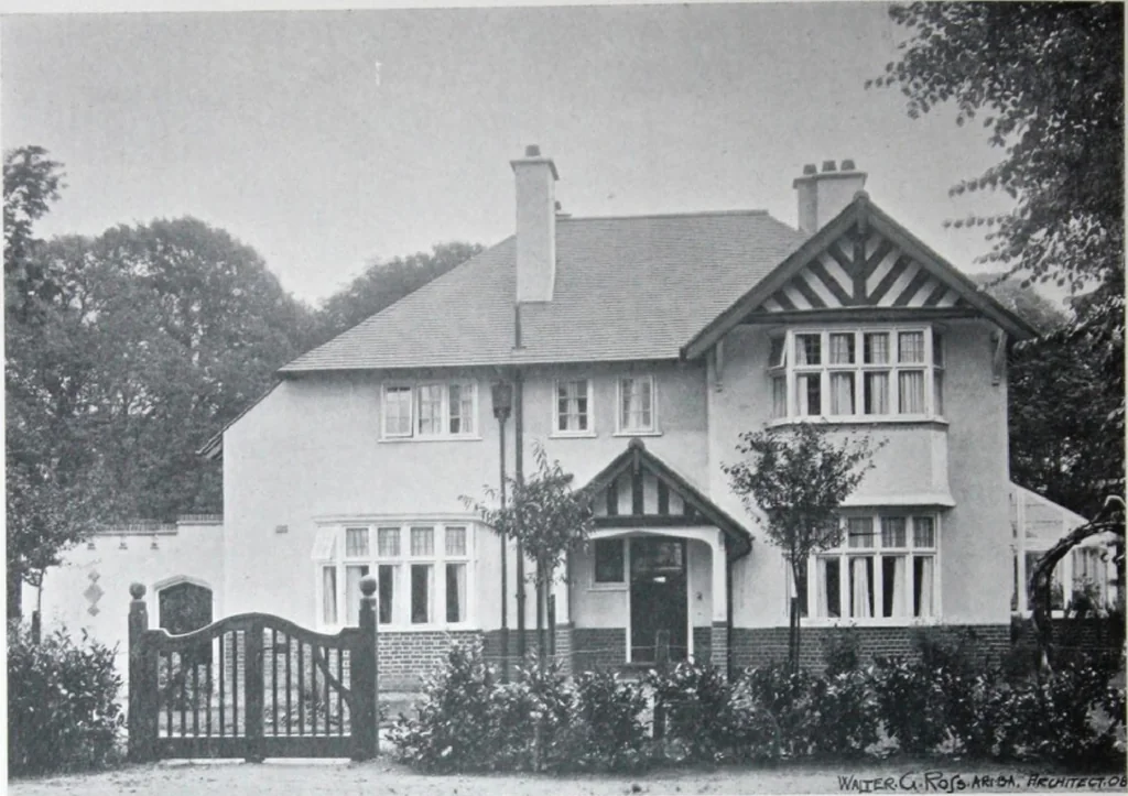 An illustration from Some small houses : illustrated with frontispiece in colour and 90 reproductions ..., 1908, leaf 43