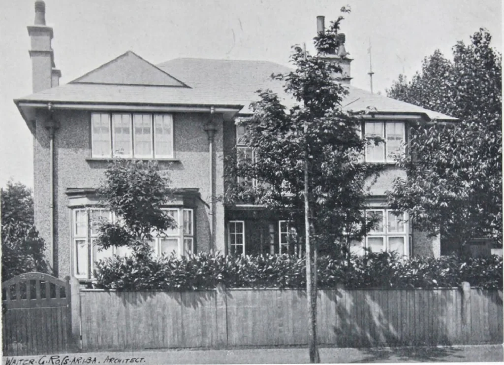 An illustration from Some small houses : illustrated with frontispiece in colour and 90 reproductions ..., 1908, leaf 46