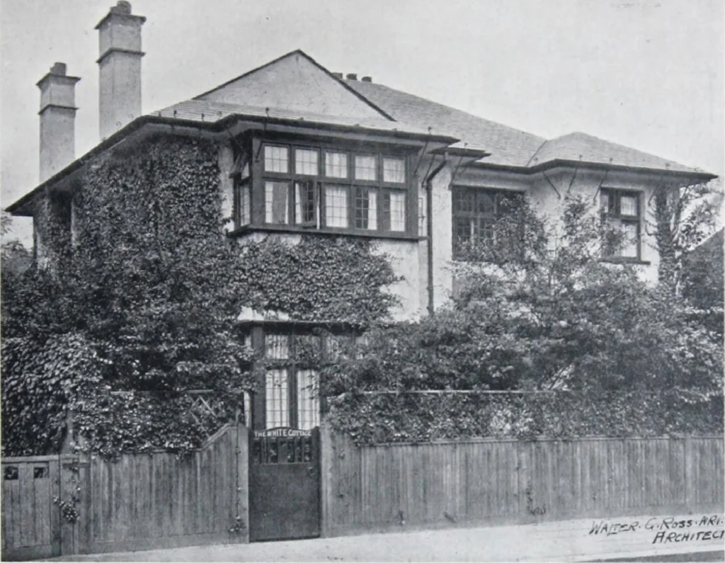 An illustration from Some small houses : illustrated with frontispiece in colour and 90 reproductions ..., 1908, leaf 50