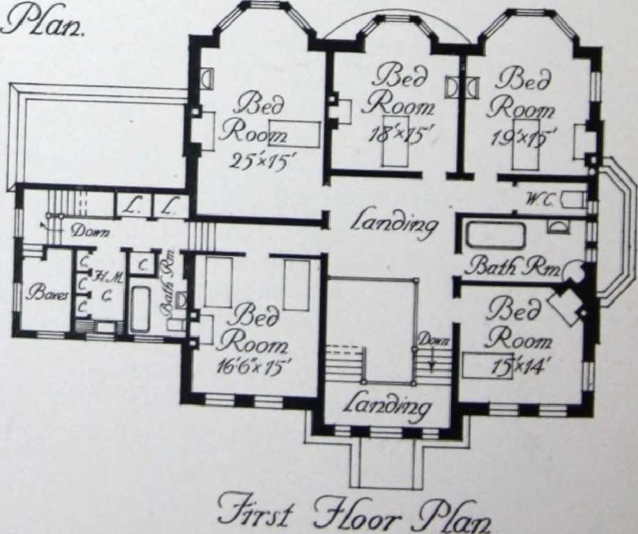 An illustration from Some small houses : illustrated with frontispiece in colour and 90 reproductions ..., 1908, leaf 53