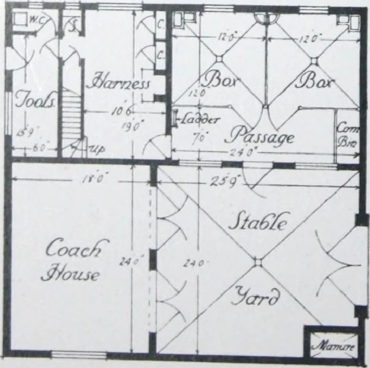 An illustration from Some small houses : illustrated with frontispiece in colour and 90 reproductions ..., 1908, leaf 55