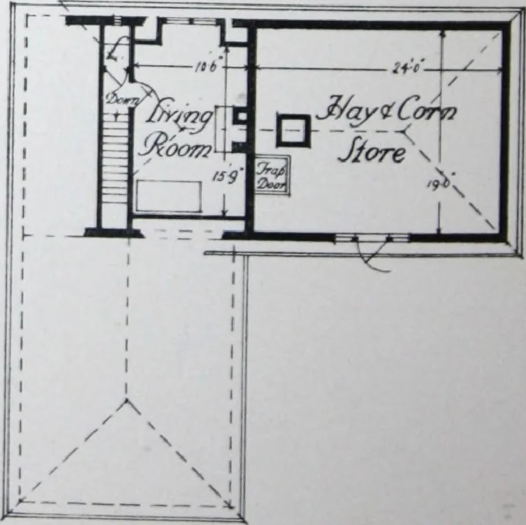 An illustration from Some small houses : illustrated with frontispiece in colour and 90 reproductions ..., 1908, leaf 55