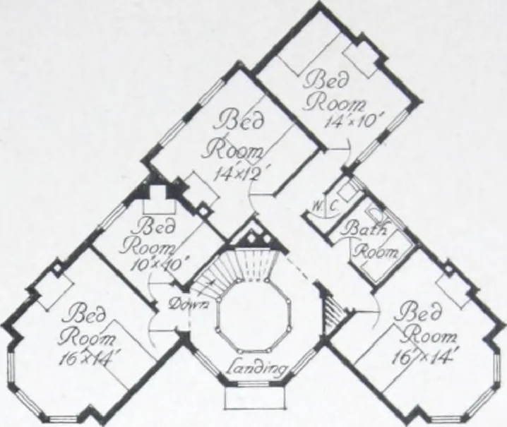 An illustration from Some small houses : illustrated with frontispiece in colour and 90 reproductions ..., 1908, leaf 66