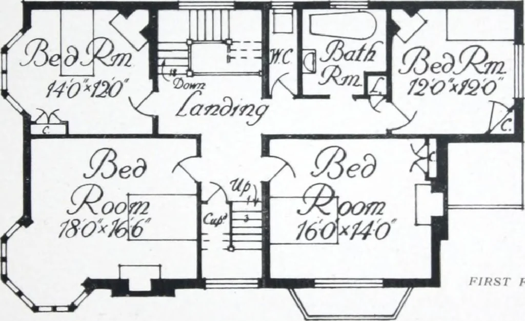 An illustration from Some small houses : illustrated with frontispiece in colour and 90 reproductions ..., 1908, leaf 68