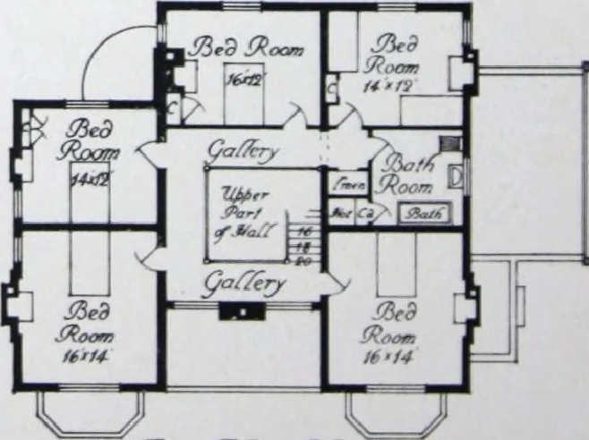An illustration from Some small houses : illustrated with frontispiece in colour and 90 reproductions ..., 1908, leaf 69