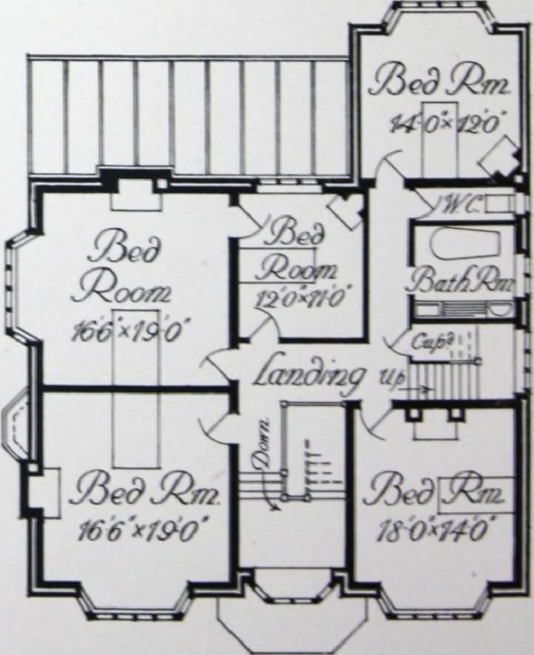 An illustration from Some small houses : illustrated with frontispiece in colour and 90 reproductions ..., 1908, leaf 71