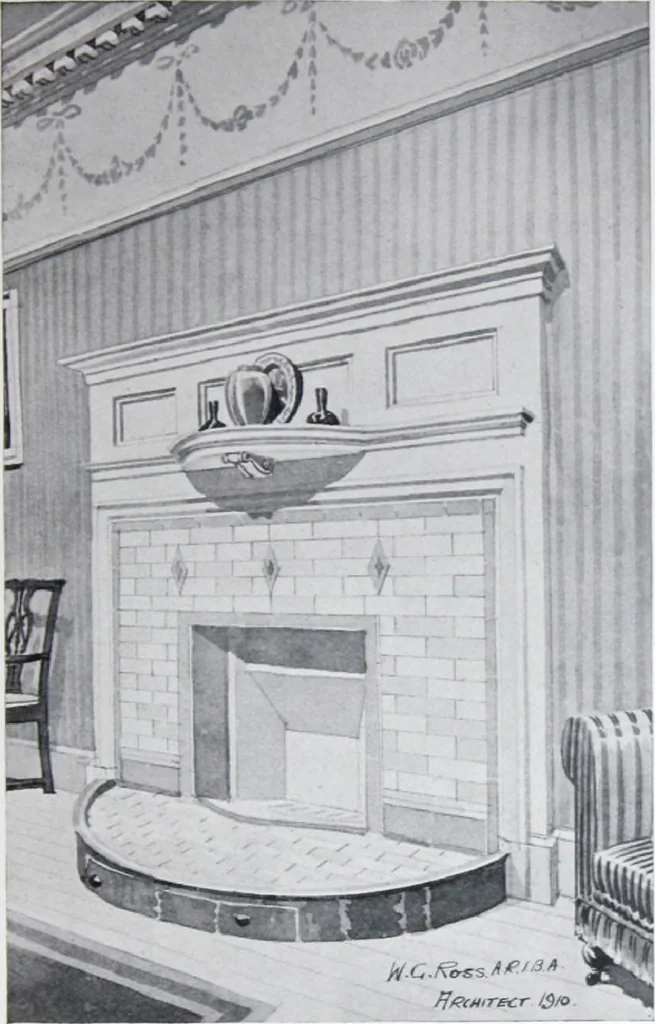 An illustration from Some small houses : illustrated with frontispiece in colour and 90 reproductions ..., 1908, leaf 78