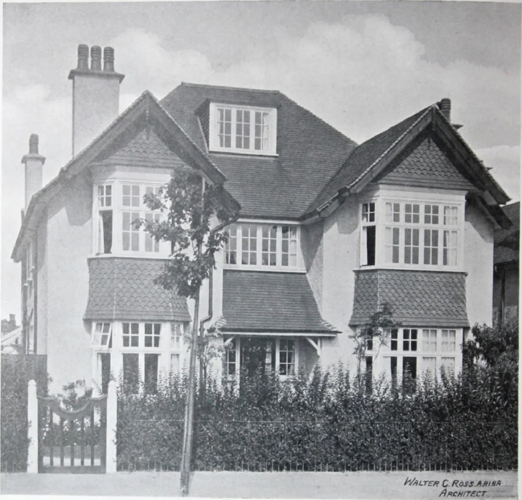 An illustration from Some small houses : illustrated with frontispiece in colour and 90 reproductions ..., 1908, leaf 81
