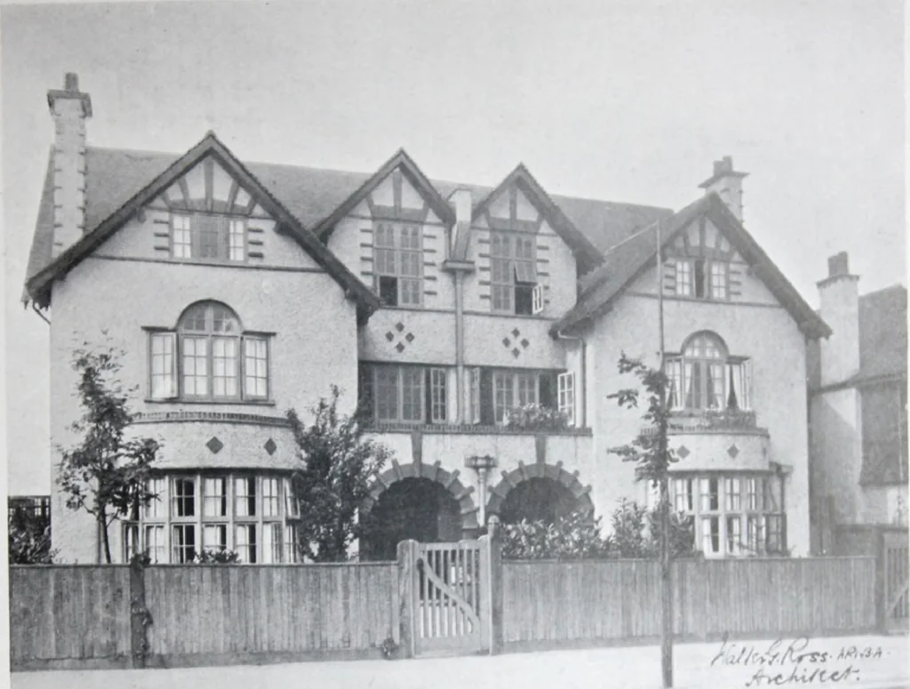 An illustration from Some small houses : illustrated with frontispiece in colour and 90 reproductions ..., 1908, leaf 86