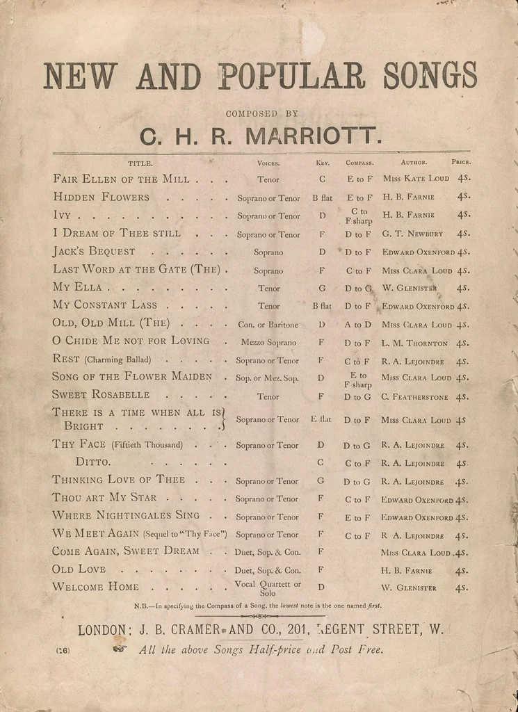 An illustration from Songs for children, leaf 8