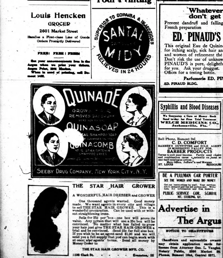 An illustration from St. Louis Argus: December 22, 1916, 1916, leaf 1