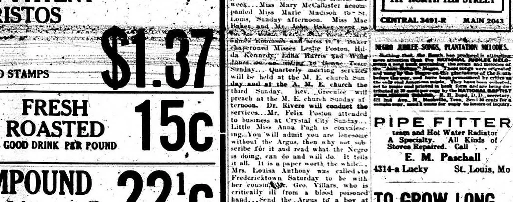 An illustration from St. Louis Argus, December 7, 1917, 1917, leaf 2