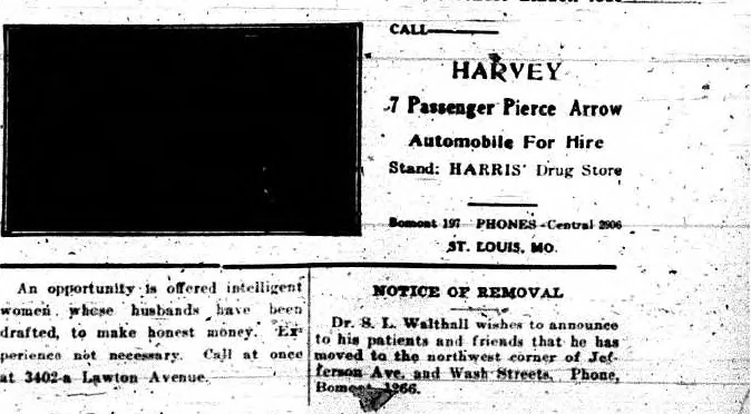 An illustration from St. Louis Argus, December 7, 1917, 1917, leaf 4