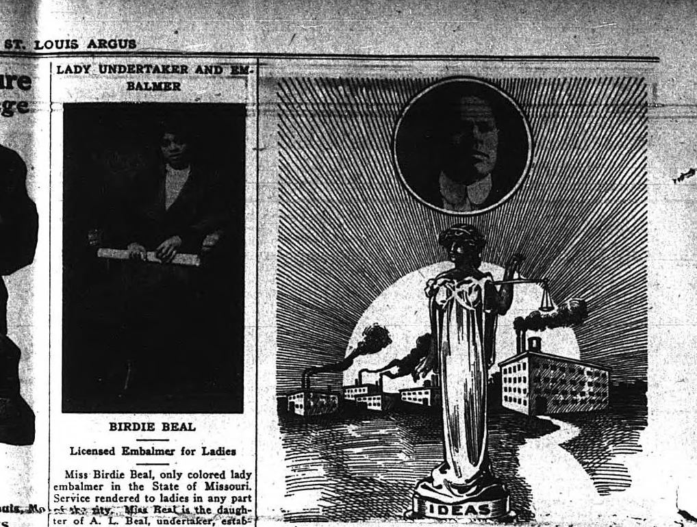An illustration from St. Louis Argus: July 9, 1915, 1915, leaf 5