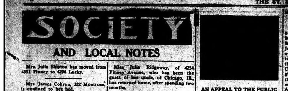 An illustration from St. Louis Argus: October 29, 1915, 1915, leaf 4