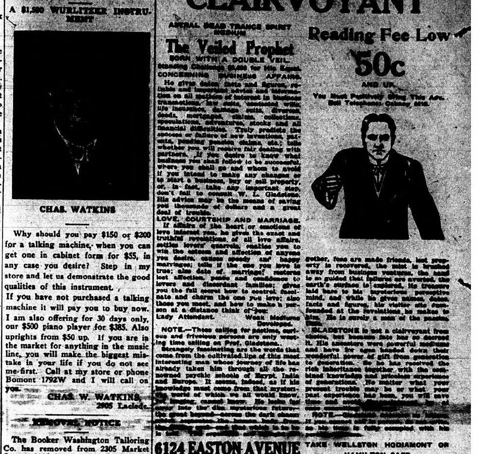 An illustration from St. Louis Argus: October 29, 1915, 1915, leaf 7