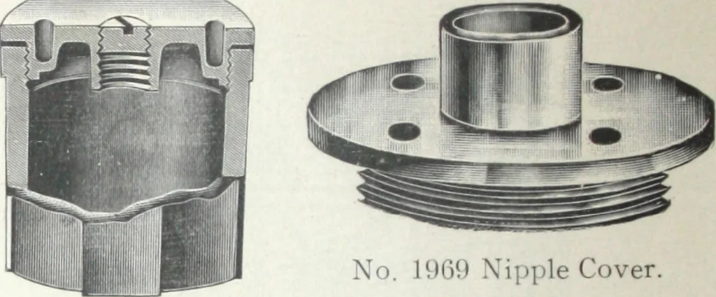 An illustration from Standard and water-tight boxes for all electrical installation purposes, 1908, leaf 23