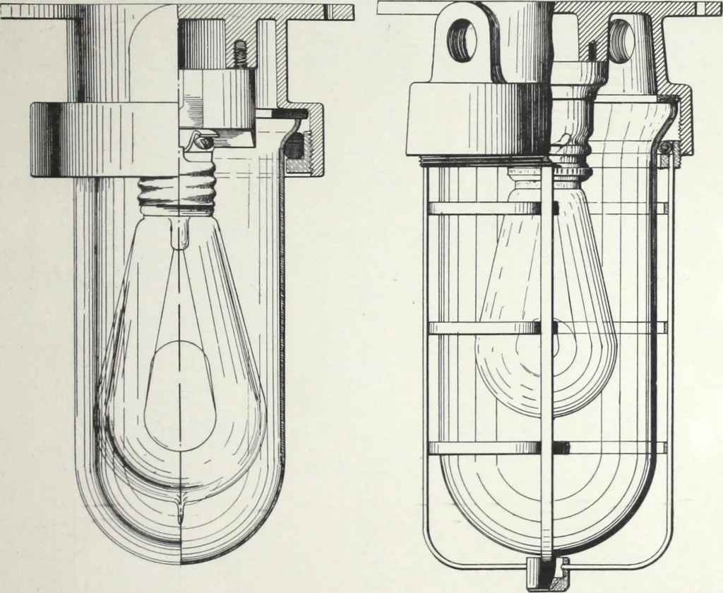 An illustration from Standard and water-tight boxes for all electrical installation purposes, 1908, leaf 46