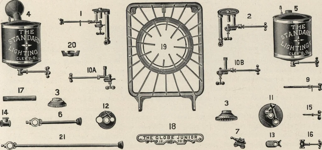 An illustration from Gasoline and oil stoves, 1901, leaf 34