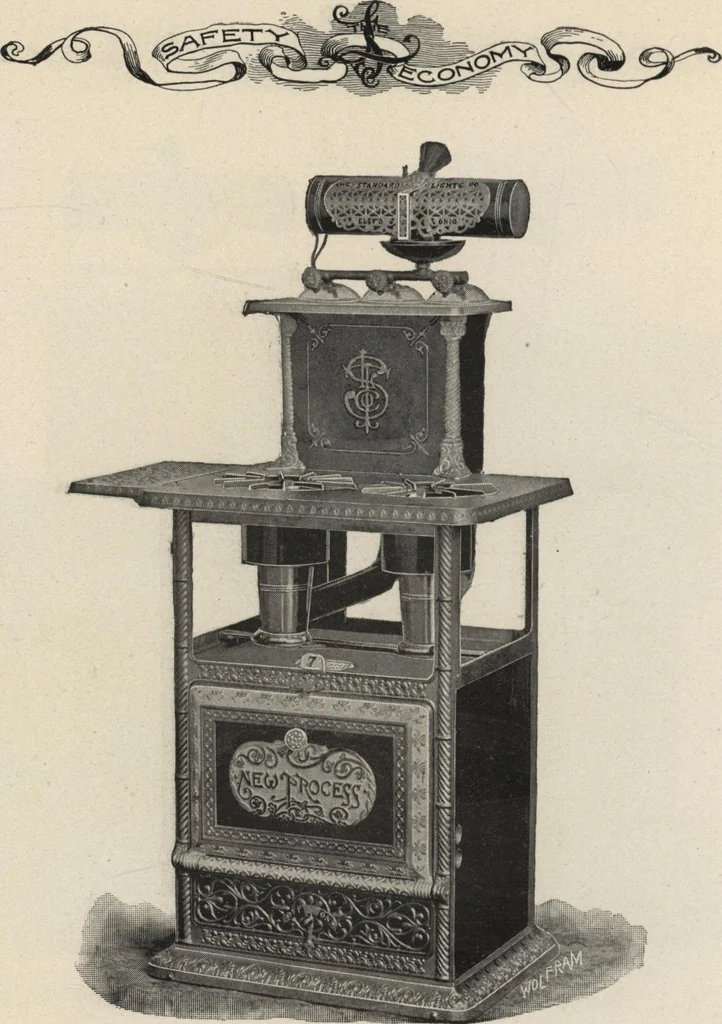 An illustration from Gasoline and oil stoves, 1901, leaf 7