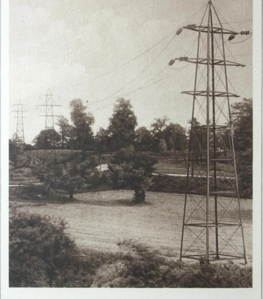 An illustration from Steel transmission structures and catenary bridges., 1914, leaf 11