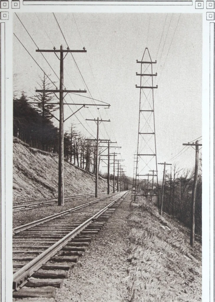 An illustration from Steel transmission structures and catenary bridges., 1914, leaf 14