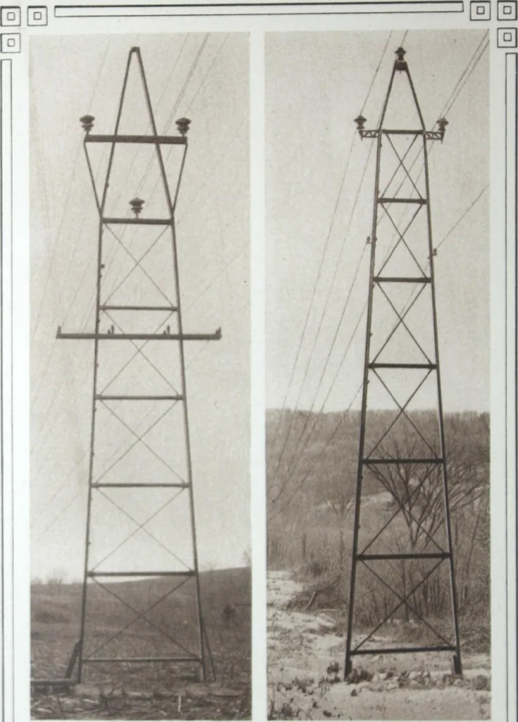 An illustration from Steel transmission structures and catenary bridges., 1914, leaf 15