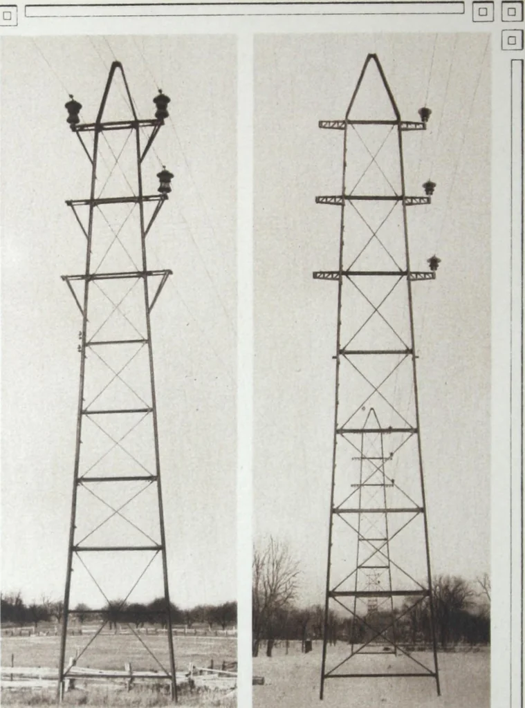 An illustration from Steel transmission structures and catenary bridges., 1914, leaf 17