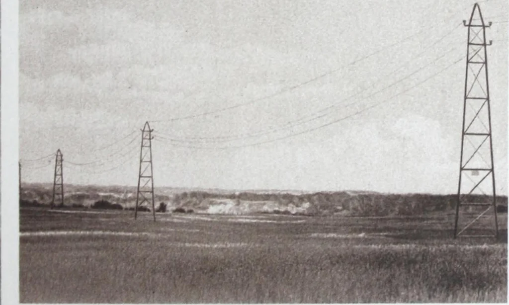 An illustration from Steel transmission structures and catenary bridges., 1914, leaf 18