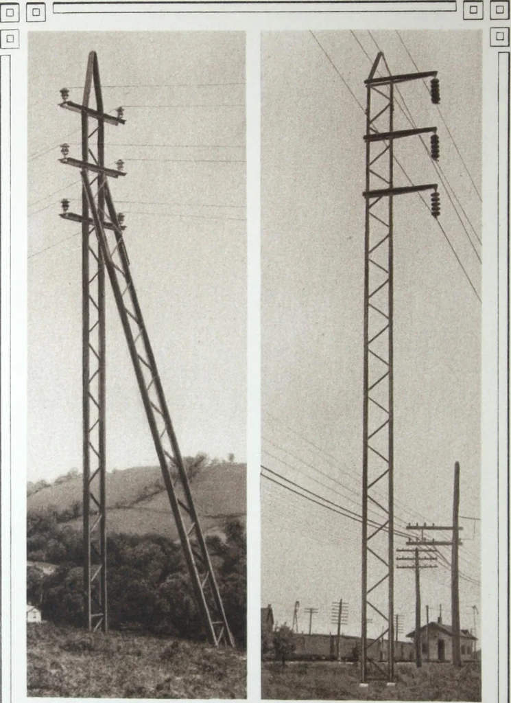An illustration from Steel transmission structures and catenary bridges., 1914, leaf 21