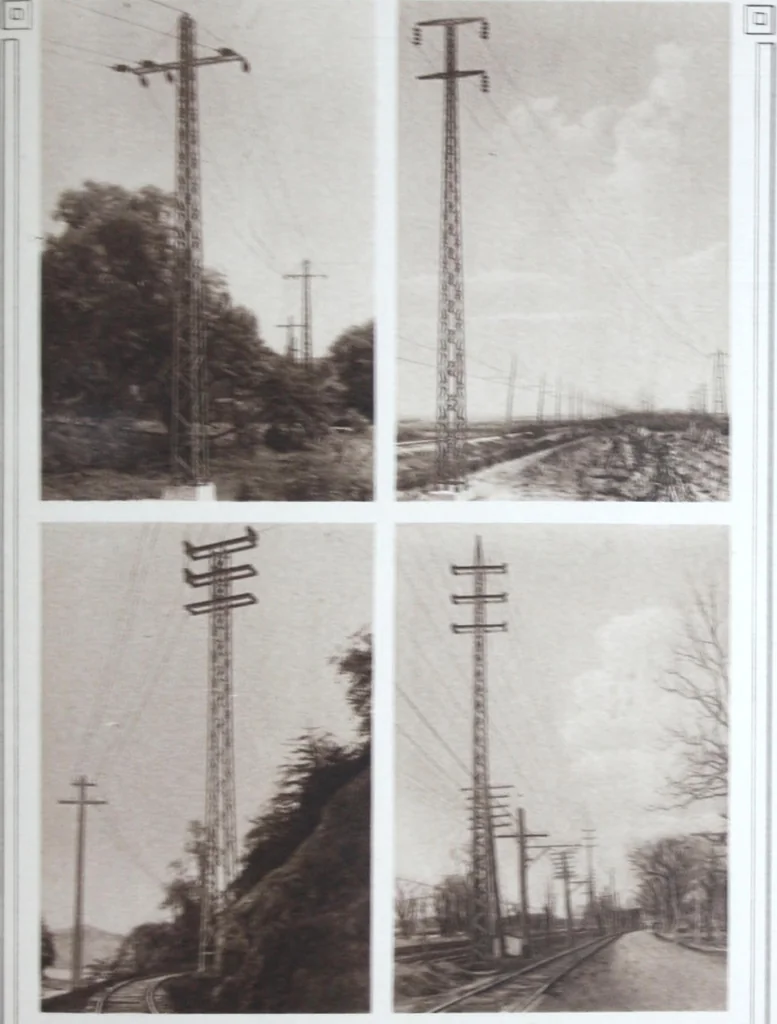 An illustration from Steel transmission structures and catenary bridges., 1914, leaf 24