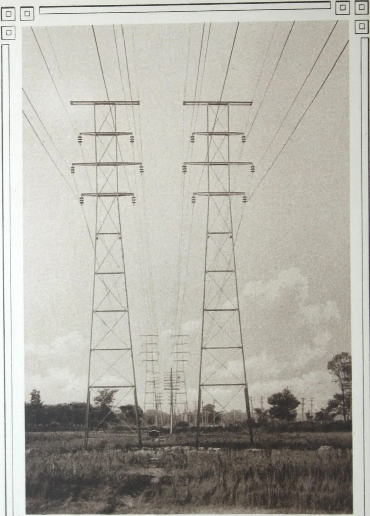 An illustration from Steel transmission structures and catenary bridges., 1914, leaf 7