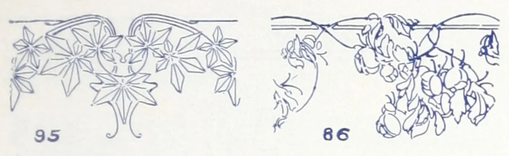An illustration from Stencils & stencil materials / designed and printed by the Adv. Department of the Sherwin-Williams Co., 1910, leaf 14