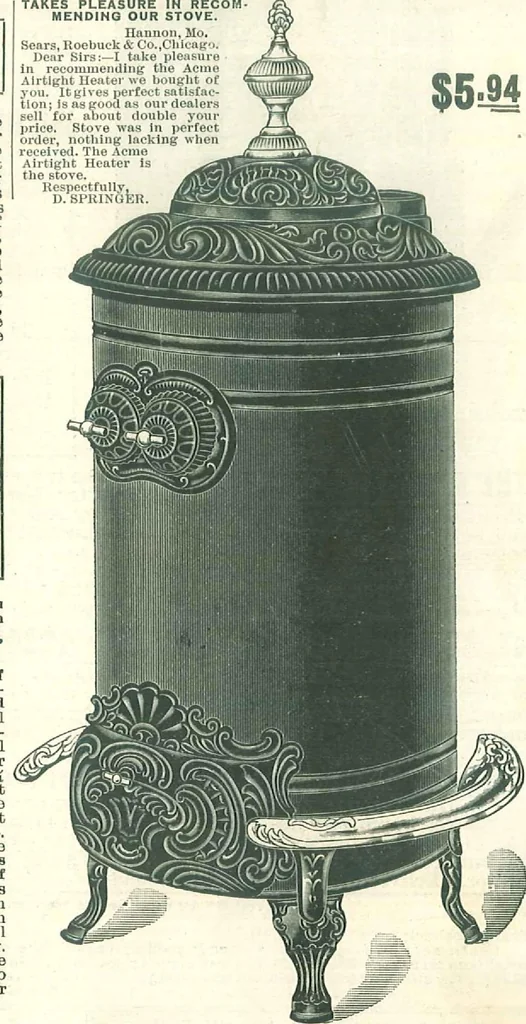 An illustration from Stoves for 1904, 1904, leaf 40