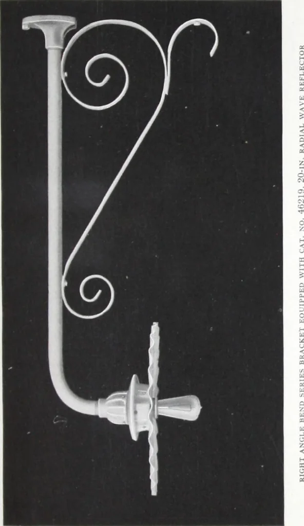 An illustration from Street lighting brackets and center span fixtures for Mazda lamps., 1916, leaf 10
