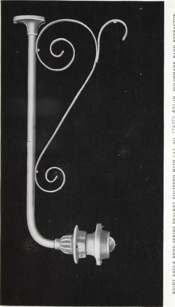 An illustration from Street lighting brackets and center span fixtures for Mazda lamps., 1916, leaf 12