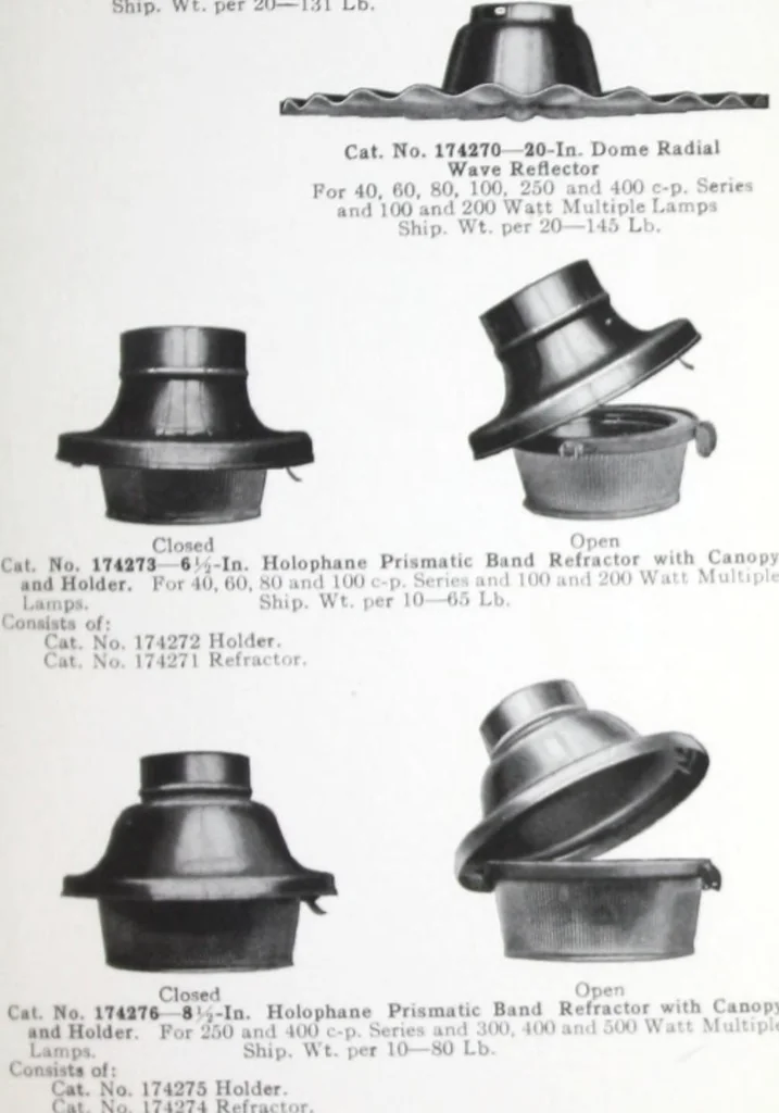 An illustration from Street lighting brackets and center span fixtures for Mazda lamps., 1916, leaf 50